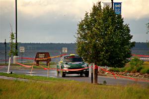Alastair Scully / Stefan Trajkov Hyundai i20 R5 on SS20, Sanford Center.