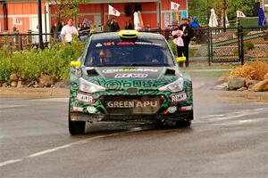 Alastair Scully / Stefan Trajkov Hyundai i20 R5 on SS20, Sanford Center.