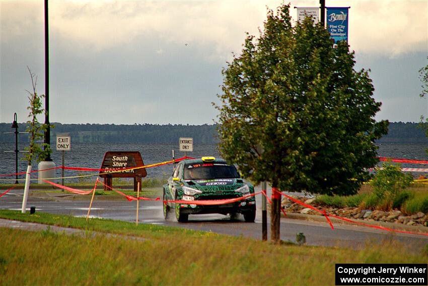 Alastair Scully / Stefan Trajkov Hyundai i20 R5 on SS20, Sanford Center.