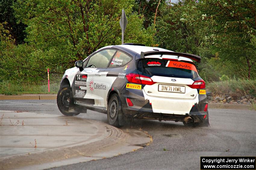 Georgie Megennis / Michael Szewczyk Ford Fiesta Rally3 on SS20, Sanford Center.