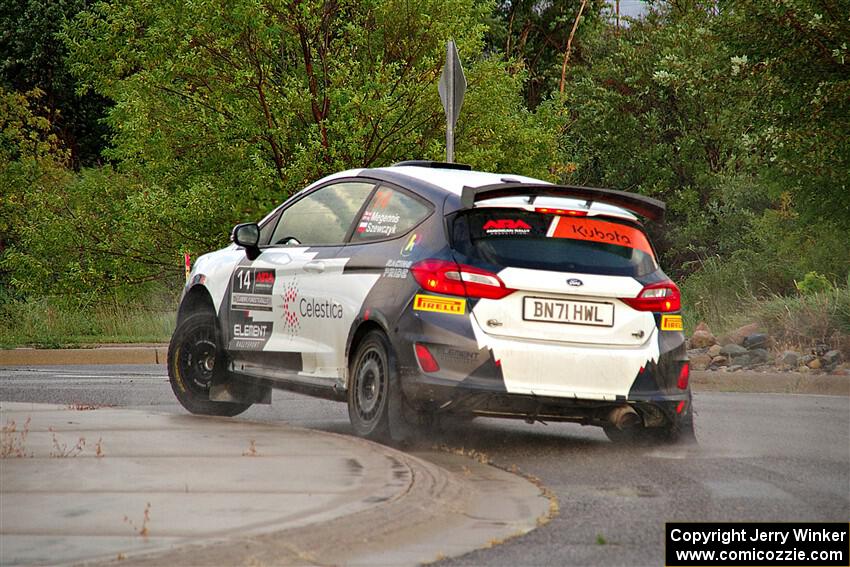Georgie Megennis / Michael Szewczyk Ford Fiesta Rally3 on SS20, Sanford Center.
