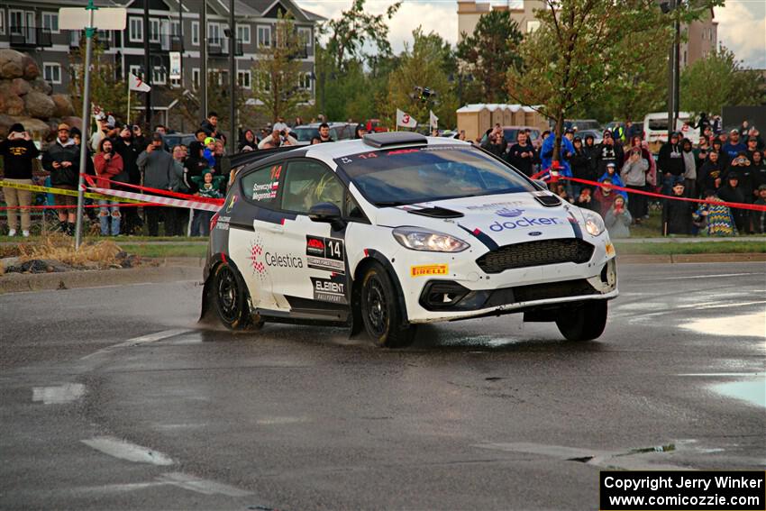 Georgie Megennis / Michael Szewczyk Ford Fiesta Rally3 on SS20, Sanford Center.