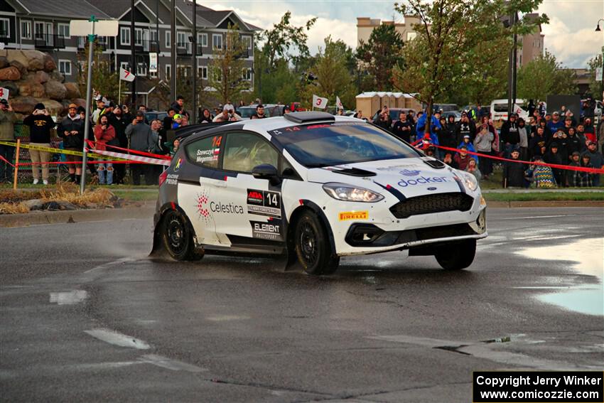 Georgie Megennis / Michael Szewczyk Ford Fiesta Rally3 on SS20, Sanford Center.