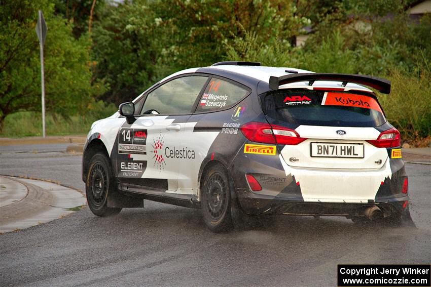 Georgie Megennis / Michael Szewczyk Ford Fiesta Rally3 on SS20, Sanford Center.