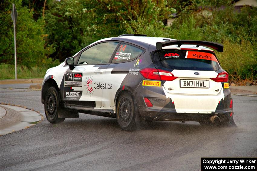 Georgie Megennis / Michael Szewczyk Ford Fiesta Rally3 on SS20, Sanford Center.