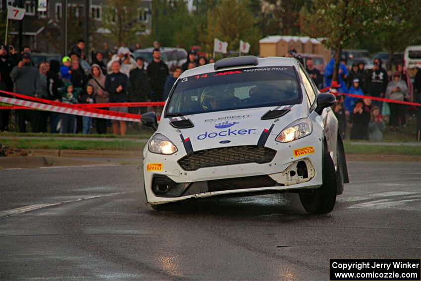 Georgie Megennis / Michael Szewczyk Ford Fiesta Rally3 on SS20, Sanford Center.