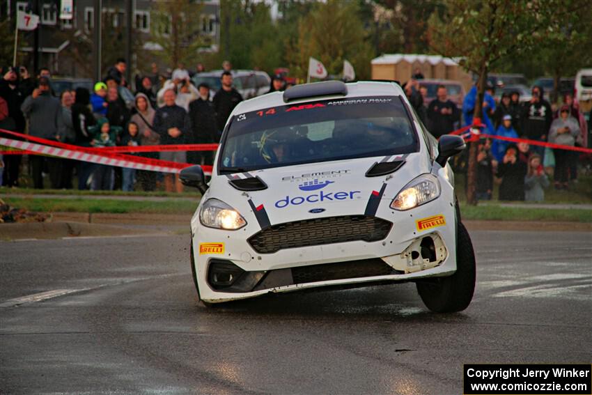 Georgie Megennis / Michael Szewczyk Ford Fiesta Rally3 on SS20, Sanford Center.