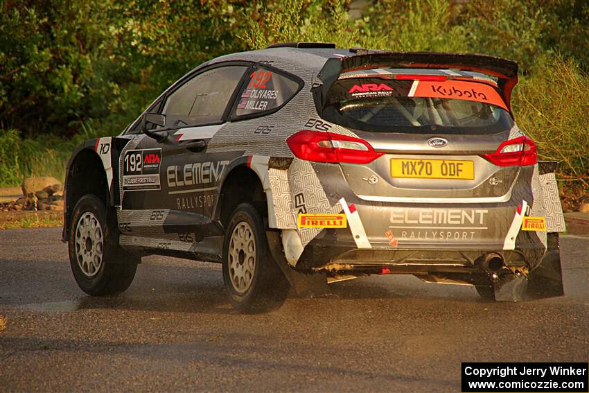 Javier Olivares / K.J. Miller Ford Fiesta Rally2 on SS20, Sanford Center.