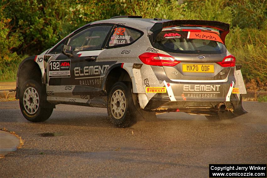Javier Olivares / K.J. Miller Ford Fiesta Rally2 on SS20, Sanford Center.