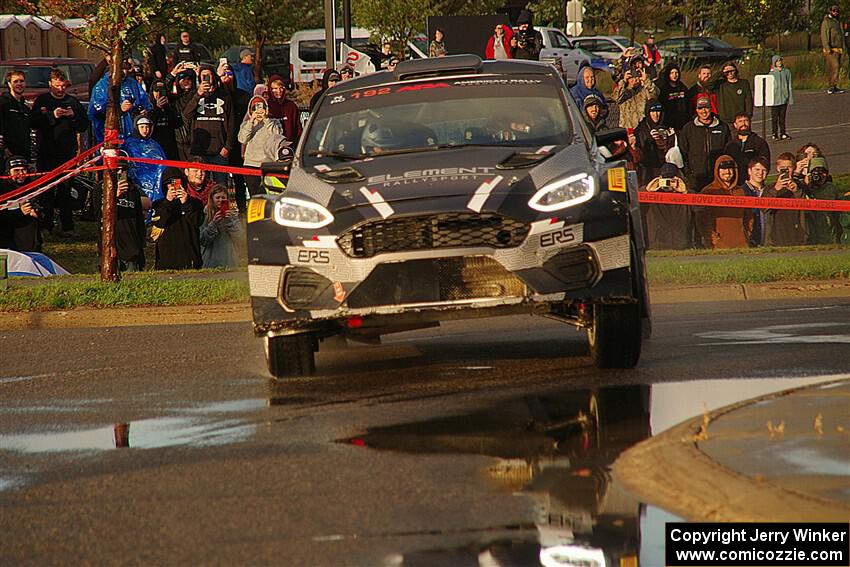 Javier Olivares / K.J. Miller Ford Fiesta Rally2 on SS20, Sanford Center.