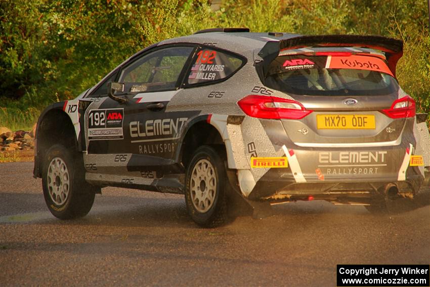 Javier Olivares / K.J. Miller Ford Fiesta Rally2 on SS20, Sanford Center.
