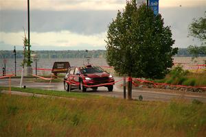 Conner Martell / Alex Gelsomino Skoda Fabia RS Rally2 on SS20, Sanford Center.