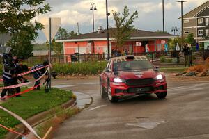Conner Martell / Alex Gelsomino Skoda Fabia RS Rally2 on SS20, Sanford Center.