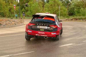 Conner Martell / Alex Gelsomino Skoda Fabia RS Rally2 on SS20, Sanford Center.