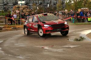 Conner Martell / Alex Gelsomino Skoda Fabia RS Rally2 on SS20, Sanford Center.