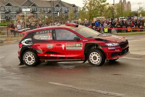 Conner Martell / Alex Gelsomino Skoda Fabia RS Rally2 on SS20, Sanford Center.