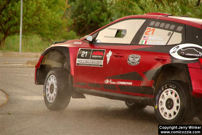 Conner Martell / Alex Gelsomino Skoda Fabia RS Rally2 on SS20, Sanford Center.