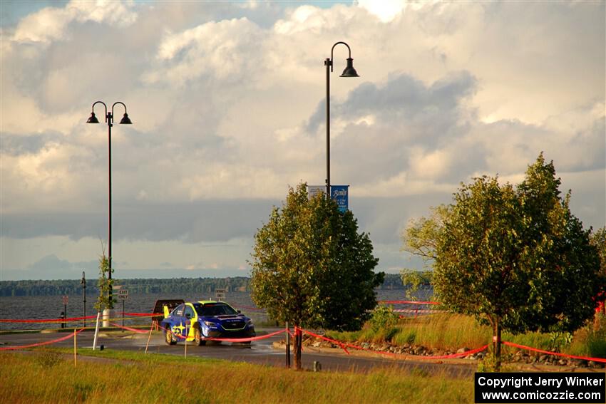 Brandon Semenuk / Keaton Williams Subaru WRX ARA25 on SS20, Sanford Center.