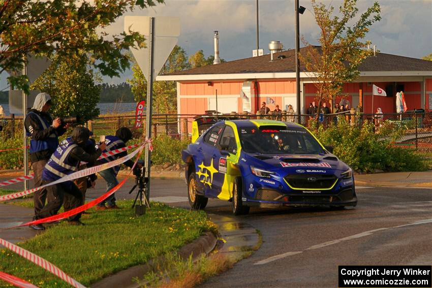 Brandon Semenuk / Keaton Williams Subaru WRX ARA25 on SS20, Sanford Center.