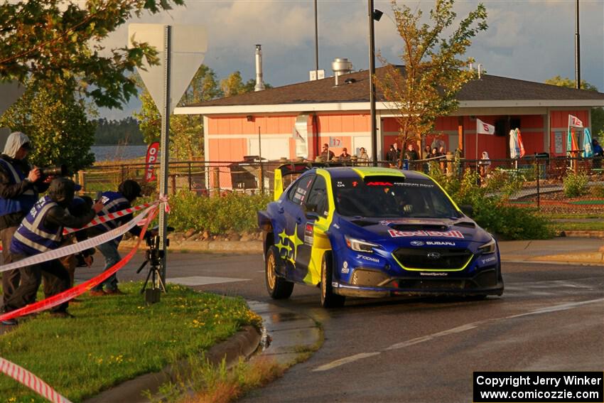 Brandon Semenuk / Keaton Williams Subaru WRX ARA25 on SS20, Sanford Center.