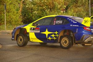 Brandon Semenuk / Keaton Williams Subaru WRX ARA25 on SS20, Sanford Center.