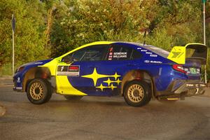 Brandon Semenuk / Keaton Williams Subaru WRX ARA25 on SS20, Sanford Center.