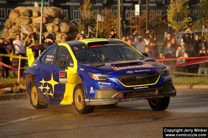 Brandon Semenuk / Keaton Williams Subaru WRX ARA25 on SS20, Sanford Center.