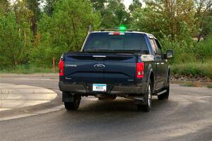 A Ford F-150 pickup sweeps SS20, Sanford Center.
