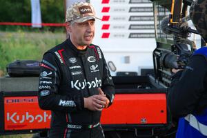 Alex Gelsomino is interviewed after the event by the local PBS television affiliate.