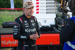 Alex Gelsomino is interviewed after the event by the local PBS television affiliate.