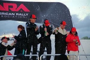 L4WD Regional podium of the 2025 Lake Superior Performance Rally