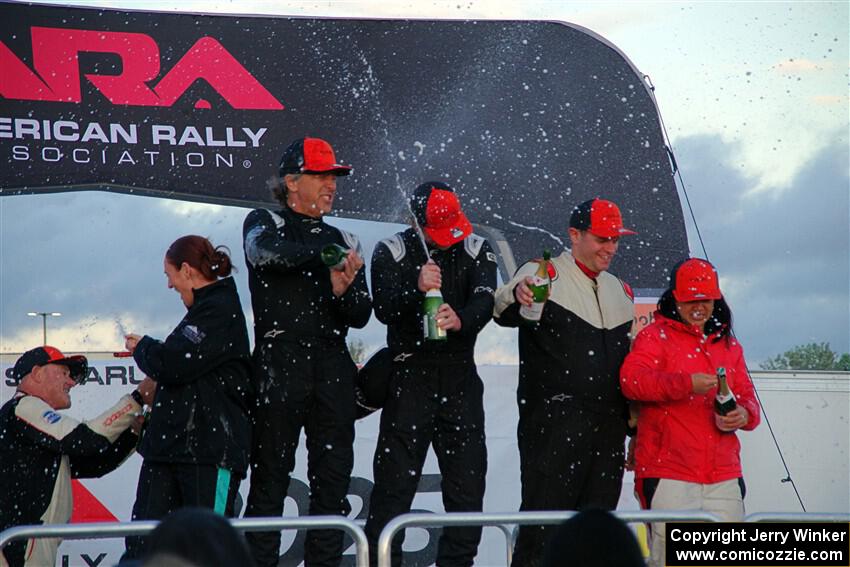 L4WD Regional podium of the 2025 Lake Superior Performance Rally