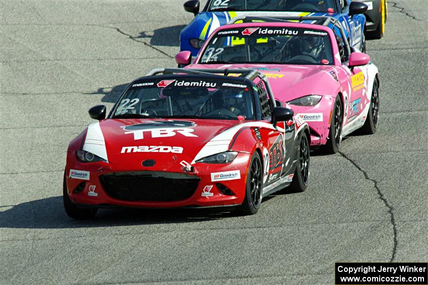Laura Hayes' and Chris Nunes' Mazda MX-5 Cups