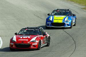 Laura Hayes' and Woody Heimann's Mazda MX-5 Cups