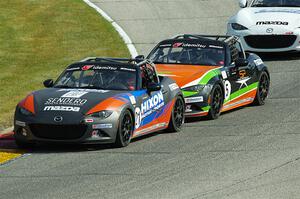 Bruno Carneiro's and Gresham Wagner's Mazda MX-5 Cups