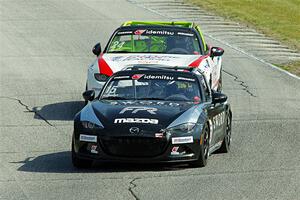 Aidan Fassnacht's and Aaron Jeansonne's Mazda MX-5 Cups