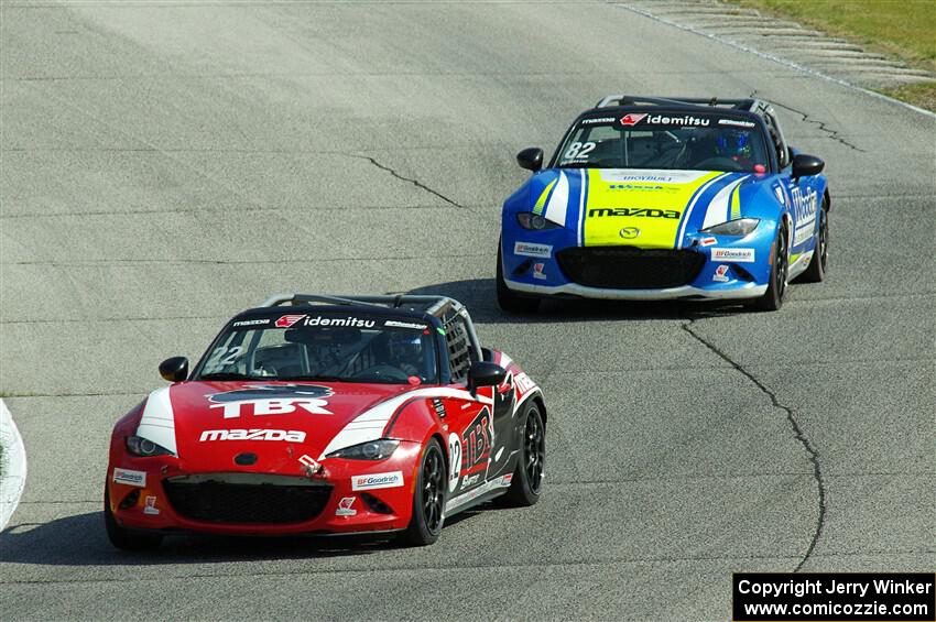 Laura Hayes' and Woody Heimann's Mazda MX-5 Cups