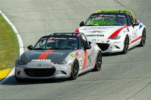 Jenson Altzman's and Aaron Jeansonne's Mazda MX-5 Cups