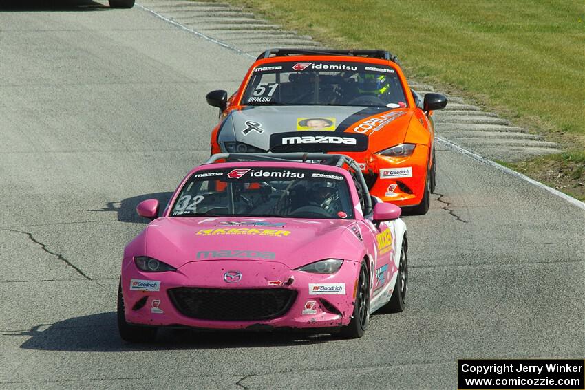 Chris Nunes' and Maximilian Opalski's Mazda MX-5 Cups