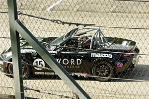 Aidan Fassnacht's mazda MX-5 Cup goes wide at Canada Corner.