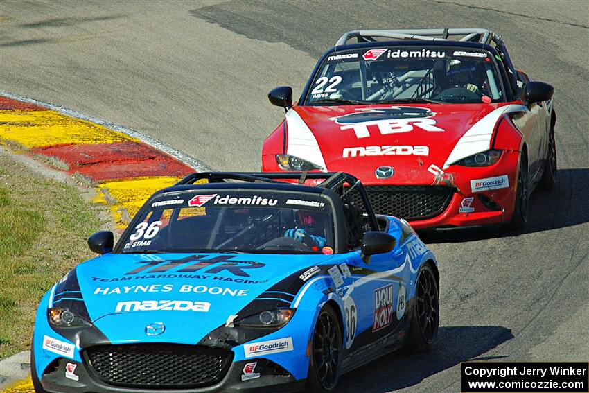 David Staab's and Laura Hayes' Mazda MX-5 Cups