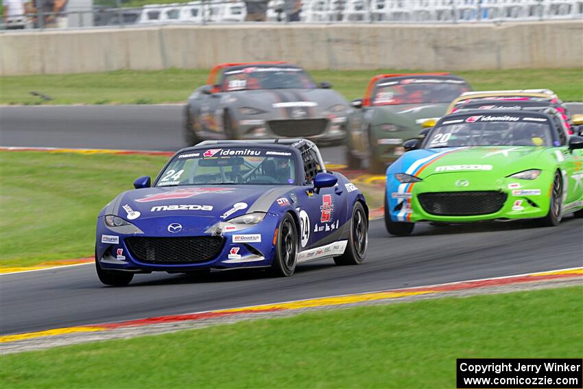 Aaron Jeansonne's and Hernan Palermo's Mazda MX-5 Cups