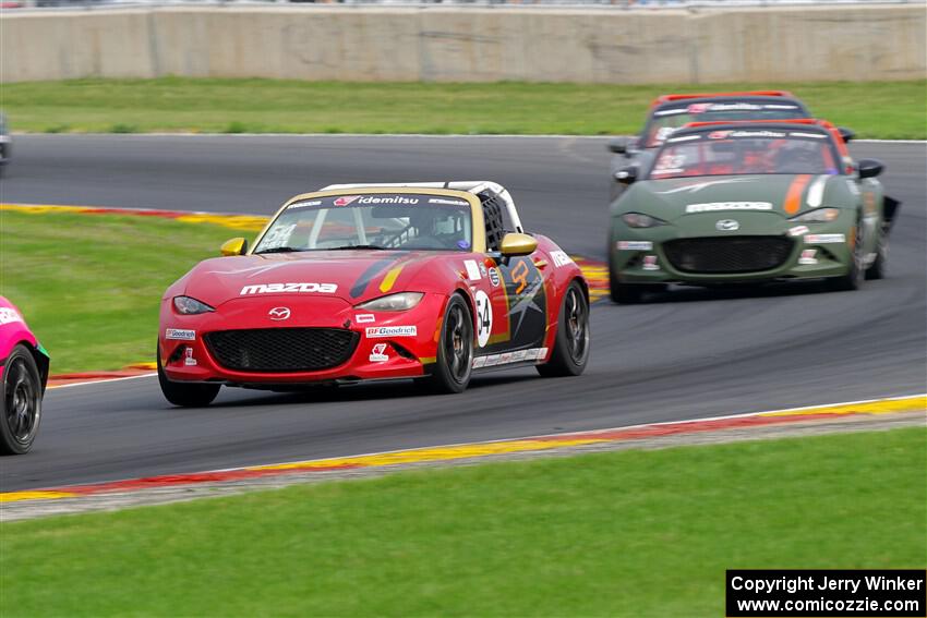 Heather Hadley's and Alex Bachoura's Mazda MX-5 Cups