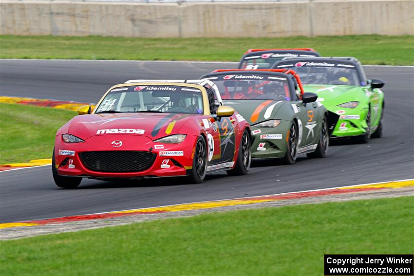 Heather Hadley's and Alex Bachoura's Mazda MX-5 Cups