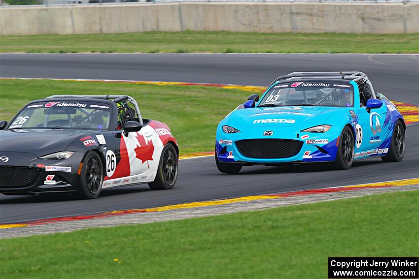 Peter Atwater's and John Hansen's Mazda MX-5 Cups