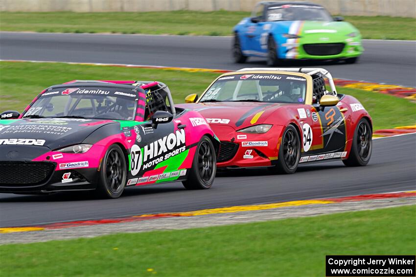 Selin Rollan's and Heather Hadley's Mazda MX-5 Cups