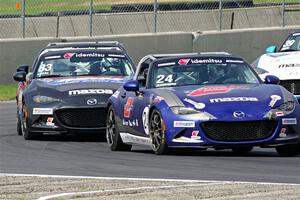 Aaron Jeansonne's and Nate Cicero's Mazda MX-5 Cups