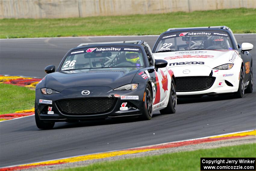 Peter Atwater's and Jeremy Fletcher's Mazda MX-5 Cup
