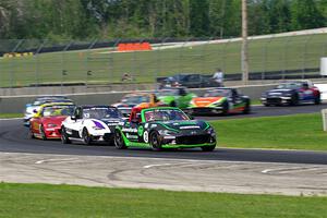 Maximilian Opalski's, Robert Noaker's and Jared Thomas' Mazda MX-5 Cups