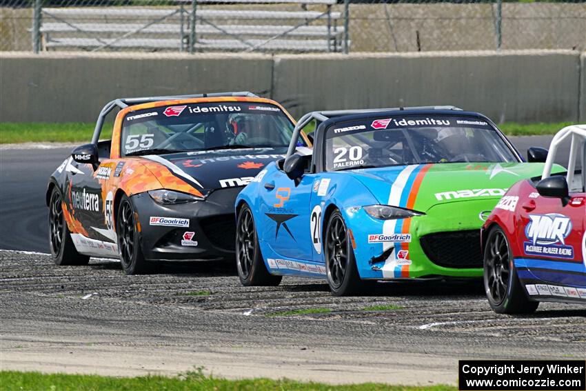 Jonathan Neudorf's and Hernan Palermo's Mazda MX-5 Cups